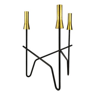 Minimalist Candlestick in the style of the Atomic Age, 1950s For Sale