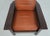 Wood Stickley Mission Oak Leather Morris Chair With Ottoman For Sale - Image 7 of 18