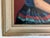 1950s Adolf Loy Gemälde Seated Lady With Roses Large Oil Portrait Painting on Board For Sale - Image 9 of 12