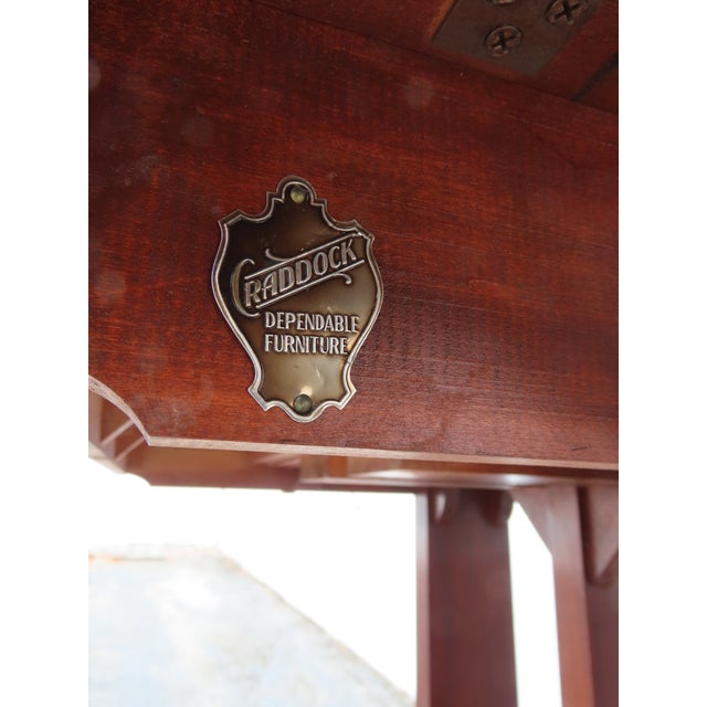 Raddock 1940s Mahogany Drop Leaf Dining Table With 2 Leaves and Two Chairs 6371 For Sale - Image 11 of 18