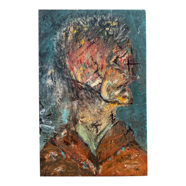 Painted Wine Crate by Kevin Murphy From the Estate of Johnny Depp For Sale