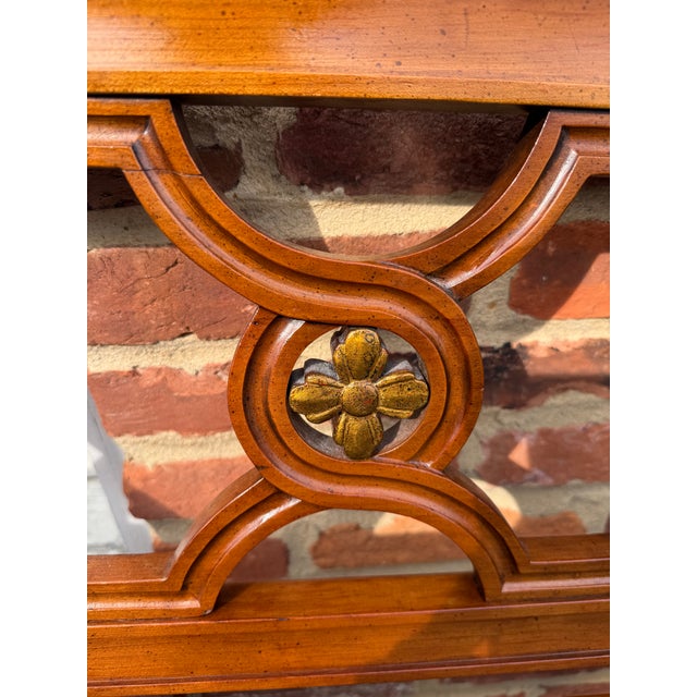 Mid 20th Century Kindel Neoclassical Style Walnut King-Size Headboard For Sale - Image 10 of 14