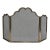 Neoclassical Style Brass and Grilling Fireplace Screen For Sale