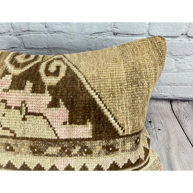 Turkish 16 x 24 Rug Pillow Sultanate Solace Turkish Pillow Cushion Cover For Sale - Image 3 of 4