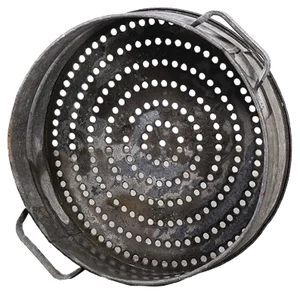 Vintage French Galvanised Round Sieve