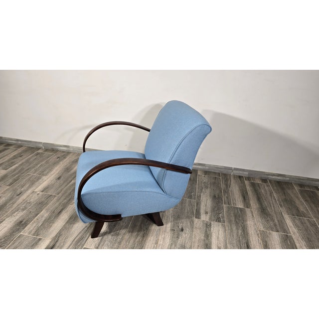 Art Deco Lounge Chair by Jindrich Halabala, 1940s For Sale - Image 6 of 10