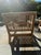Wood 4 Teak Club Chairs With Seat and Back Cushions in Quadrille China Seas Bali Hai in Green For Sale - Image 7 of 14