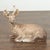 American American 1950s Concrete Reclining Deer with Antlers and Weathered Appearance For Sale - Image 3 of 9