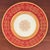1930s 1930s Pickard Red & Gold Czech Bohemian Porcelain Dinner Plates - Set of 8 For Sale - Image 5 of 16