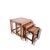 Vintage Nesting Tables in Bamboo and Rattan, 1970s, Set of 3 For Sale - Image 4 of 9