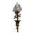 Vintage 20th Century Louis XVI Style Brass Floral Wall Sconce For Sale