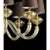 Modern Gold Murano Glass Chandelier in Contemporary Style For Sale - Image 4 of 7