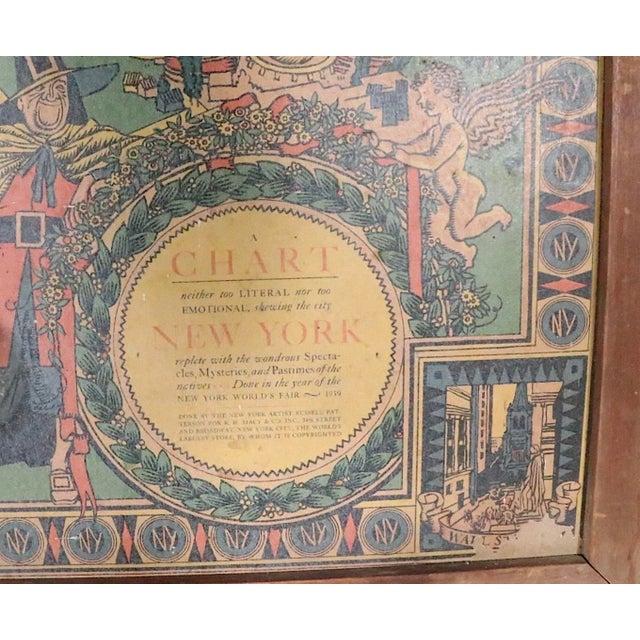 Art Deco Art Deco Map of New York by Russell Patterson for r.h. Macy C. 1939 For Sale - Image 3 of 11