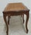 Wood Antique Quality French Country Carved Cane Bench Stool Coffee Table For Sale - Image 7 of 10