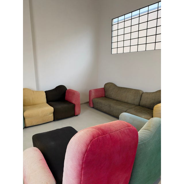 Cannaregio Modular Sofa by Gaetano Pesce for Cassina, 1980s, Set of 6 For Sale - Image 6 of 9