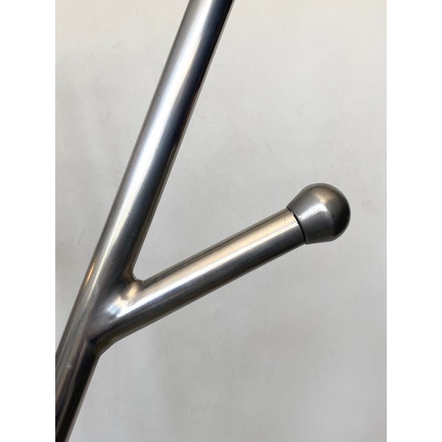 Metal Vintage Aluminum Coat Rack from Reggio Emilia, Italy, 1970s For Sale - Image 7 of 13