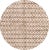 Beautiful Contemporary Moroccan Wool rug with an ivory field and all-over brown geometric design. This rug measures: 6' 1"...