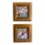 "Holding on to Summer" Pair of Framed Mini Paintings by Jessalin Beutler For Sale