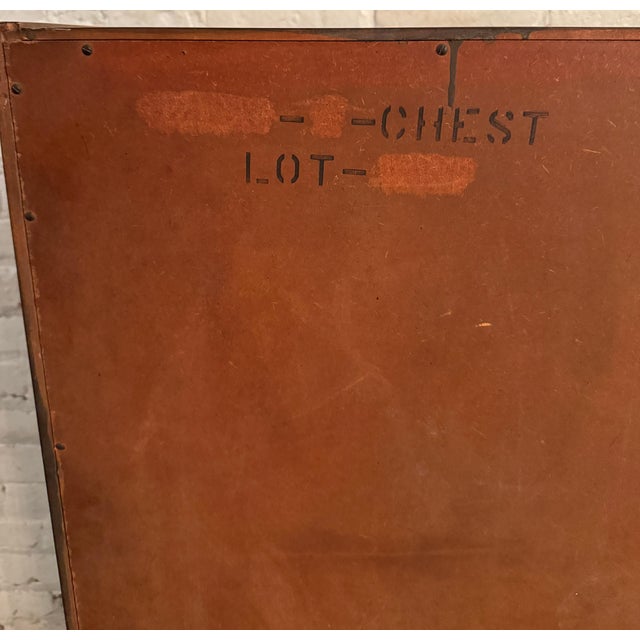 Vintage Merton Gershun-Style Walnut Highboy Dresser by Carlton House For Sale - Image 13 of 17