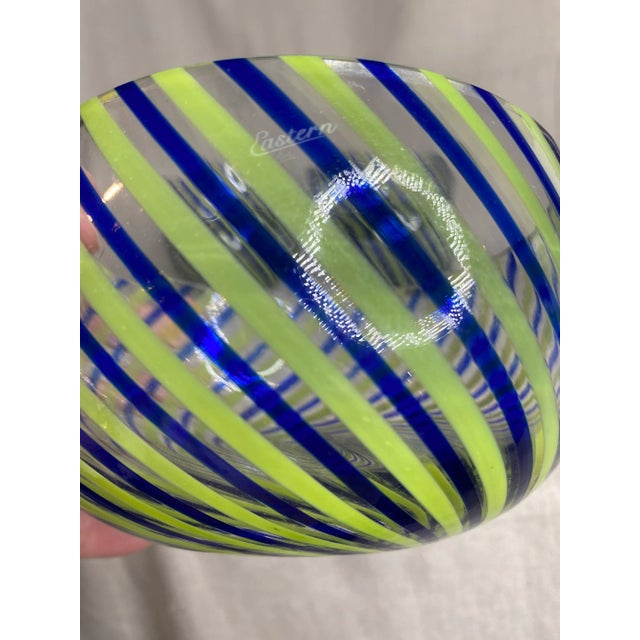 Late 20th Century Hand-Blown Vinini-Style Bowls- Set of 6 For Sale In Baltimore - Image 6 of 10
