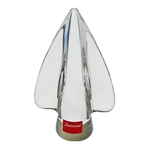 Late 20th Century Baccarat Modern Paperweight Spearhead Signed Label