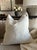 100% Linen Made in Belgium Natural Flax Linen Pillow cover with overlocked seams and hidden zipper closure. Size 25"x25"...
