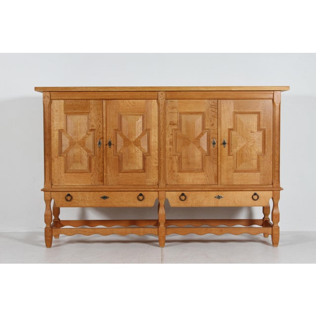 Danish Sideboard in Oak by Henning Kjærnulf, 1970s For Sale - Image 17 of 17