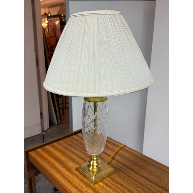 Waterford Late 20th Century Style After Waterford Table Lamp For Sale - Image 4 of 12
