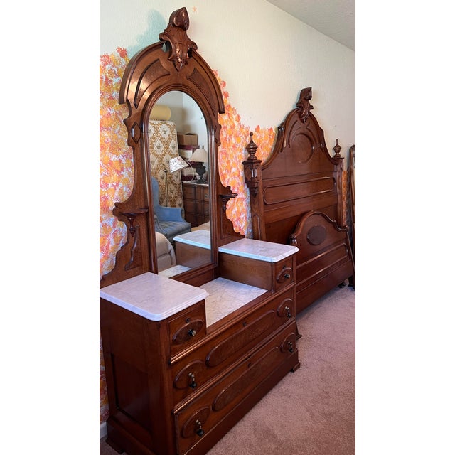Late 19th Century Renaissance Revival Double Bed For Sale - Image 9 of 9