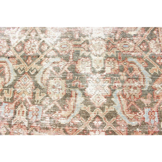 Antique Persian Hamadan Rug With Allover Pattern and Warm Terracotta Tones 5'0 X 9'9 For Sale - Image 12 of 16