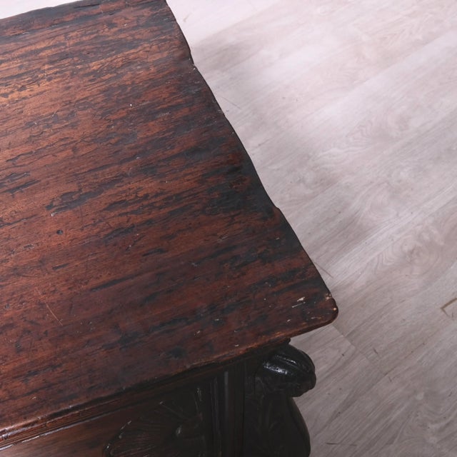 17th Century Carved Walnut Chest, Italy, 1890s For Sale - Image 15 of 18