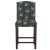 Wood Camel Back Counter Stool in Tiger Bamboo Ink Oga For Sale - Image 7 of 7