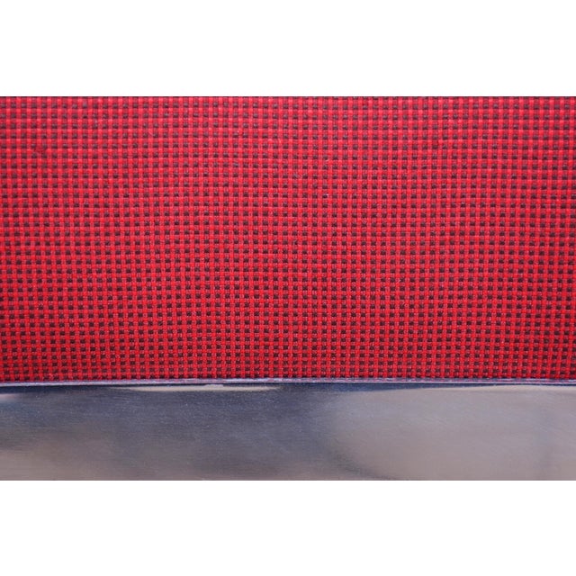 Red Bauhaus Sofa in Chrome and Upholstery by Hynek Gottwald, Czech, 1930s For Sale - Image 8 of 17