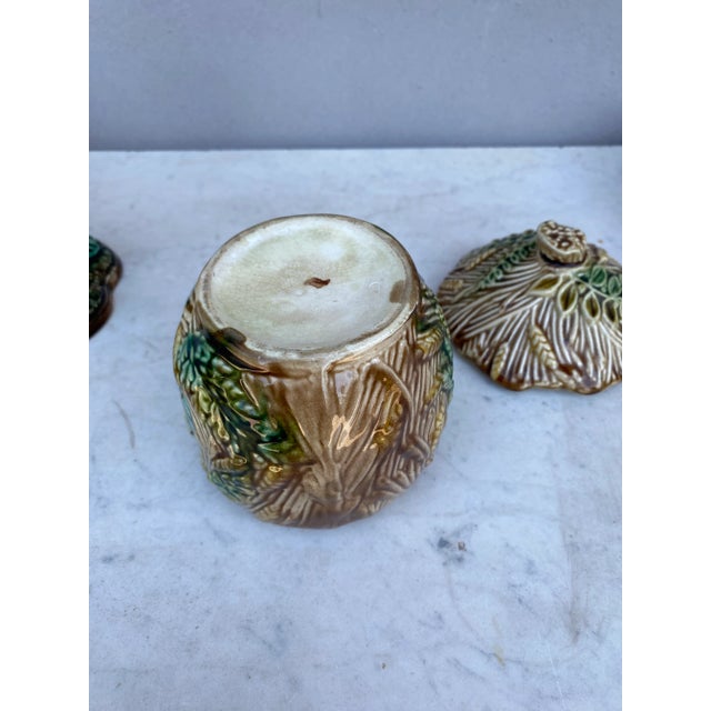 Ceramic 19th Century Majolica Goat Tobacco Jar Onnaing For Sale - Image 7 of 7