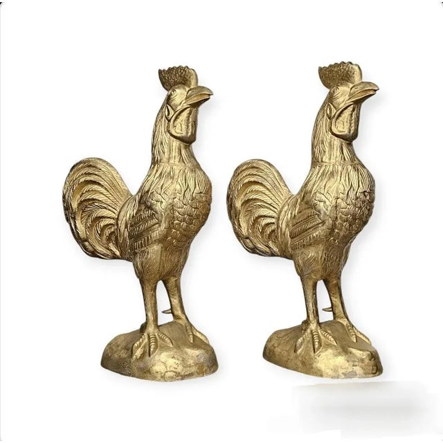 Standing at a commanding height of 46" tall, with a wingspan stretching to 25.5" and a depth of 15.5", this pair of...