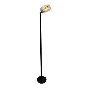 Postmodern Belux Adjustable Head Floor Lamp With Double Glass Pane Diffuser, Spain