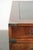 Wooden English Desk with Brass Elements and Green Leather Top For Sale - Image 12 of 14