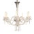 Vintage Art Deco Maria Theresa Style Cut Prism Rosettes 6 Arm Chandelier C1990s For Sale - Image 4 of 10