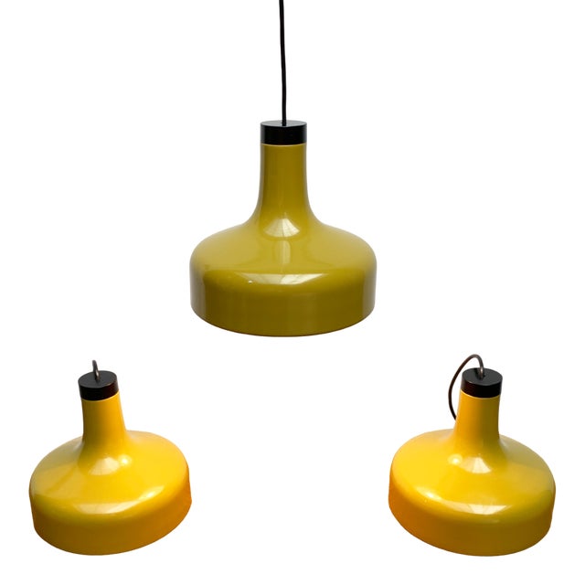Mid-Century German Space Age Pendant Lamp from Staff Leuchten, 1960s, Set of 3 For Sale