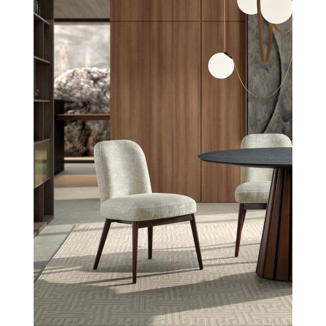 Not Yet Made - Made To Order Essex White Velvet Chair by Javier Gomez For Sale - Image 5 of 6