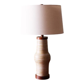 Gordon and Jane Martz M-166 Lamp for Marshall Studios Yellow White and Tan For Sale