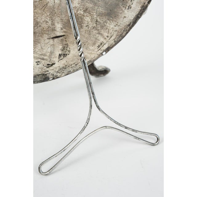 Whimsical Figural Owl on Branch Beveled Glass Table Mirror For Sale - Image 9 of 10