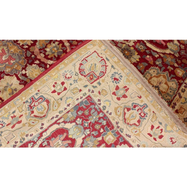 Yellow Vintage Bauhaus Rug With Agra Design 6'7 X 9'5 For Sale - Image 8 of 8