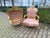 1960s French Artisan Louis XVI Pink Gilt Beech Sofa Set—3 Pc For Sale - Image 12 of 16