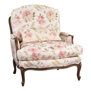 Ethan Allen Versailles Accent Chair in Linen For Sale