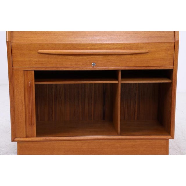 Mid-Century Danish Secretary in Teak by Bernhard Petersen For Sale - Image 14 of 18