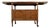 Mid 20th Century Walnut and Brass Drop Leaf Bar Cart For Sale