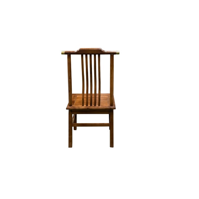 Oriental Modern Yoke High Back Bars Backrest Accent Side Chair For Sale - Image 13 of 14