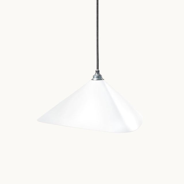 Mid-Century Modern Emily II Pendant Light in White Semi-Matte by Daniel Becker for Moss Objects For Sale - Image 3 of 6