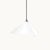 Mid-Century Modern Emily II Pendant Light in White Semi-Matte by Daniel Becker for Moss Objects For Sale - Image 3 of 6